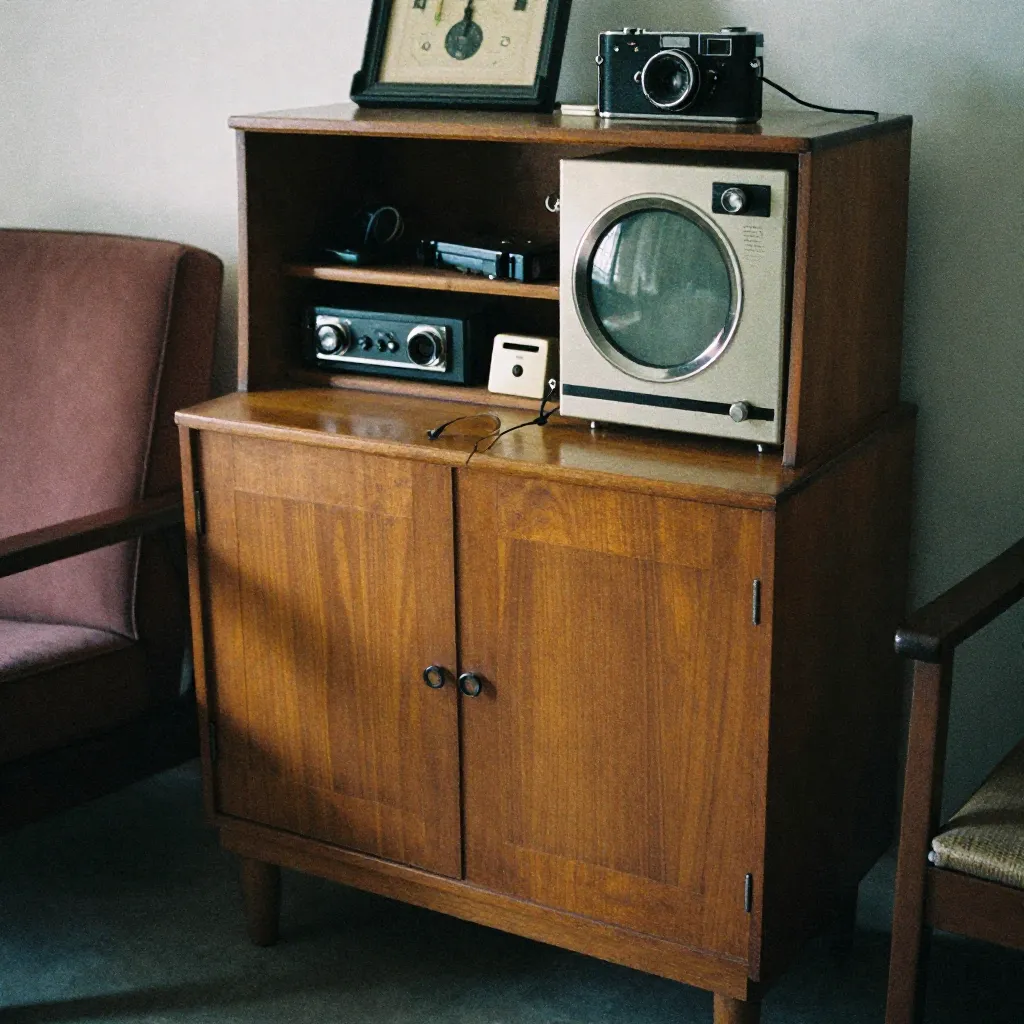 Tarnished brass hardware showing oxidation patterns