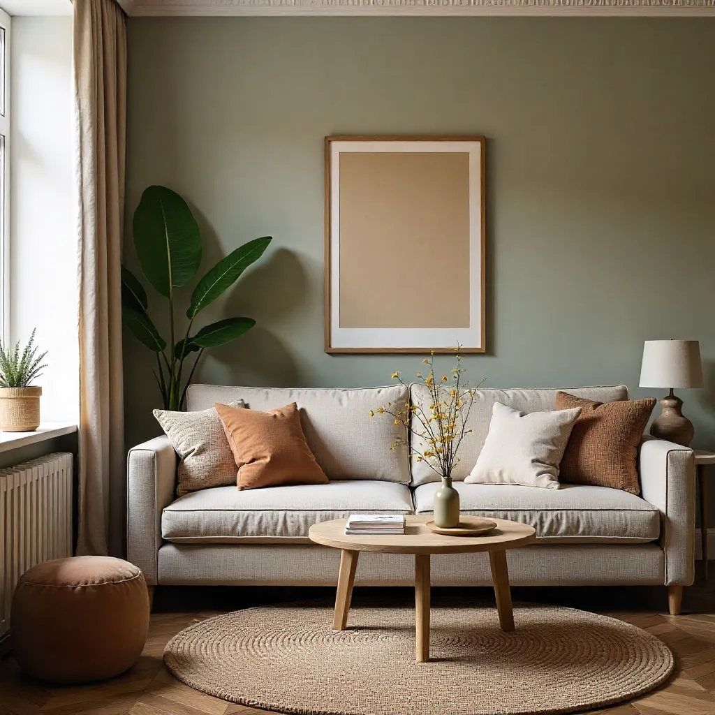 Scandinavian vintage furniture mixed with industrial elements